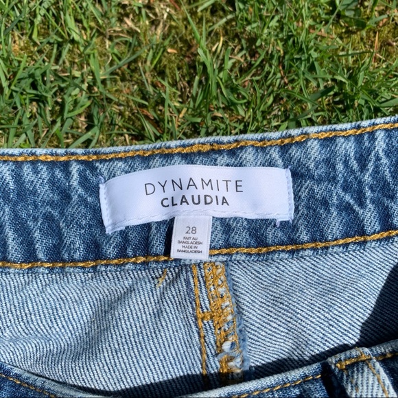 High Waisted Denim Cutoff Shorts - Picture 4 of 5
